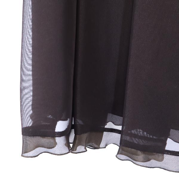 LANVIN ランバン 日本製 ミディ丈 プリーツスカート 40 ブラウン系 レディース