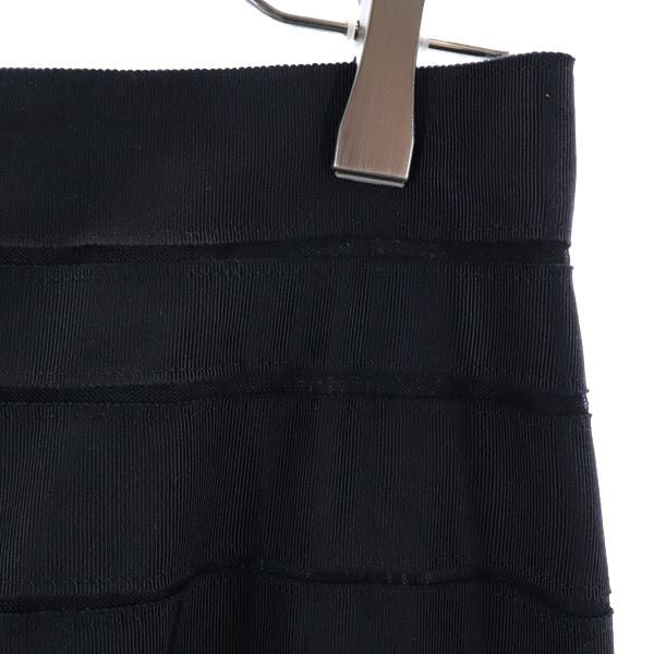 LANVIN ランバン ミニ丈 デザイン スカート 40 ブラック レディース