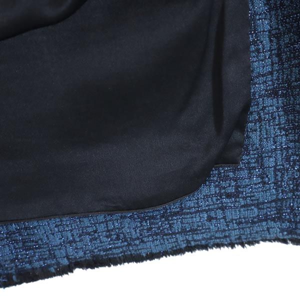 MARC JACOBS マークジェイコブス USA製 ラメ ミニスカート 4 青系 レディース