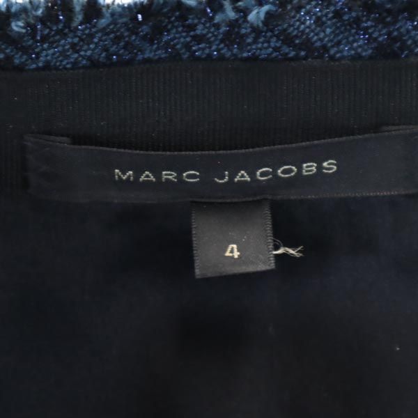 MARC JACOBS マークジェイコブス USA製 ラメ ミニスカート 4 青系 レディース