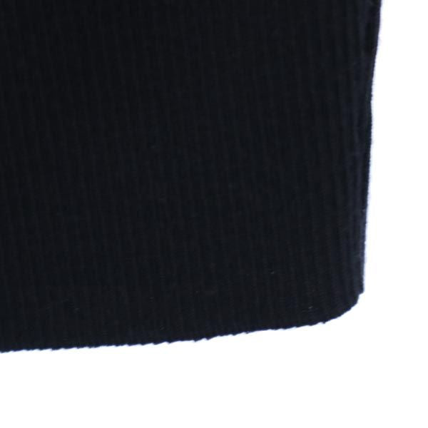 YVES SAINT LAURENT イヴサンローラン ウール ミニ丈 ニット スカート 9号 黒 レディース