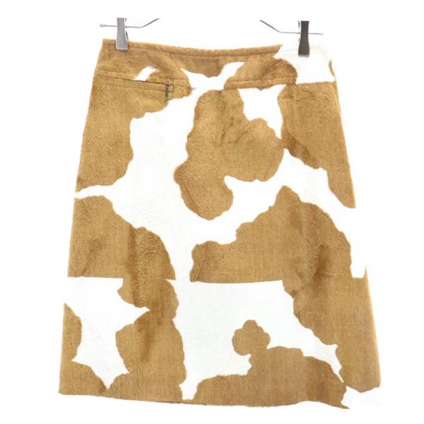 Michael Kors マイケルコース ミニスカート 4 茶系 起毛 レディース