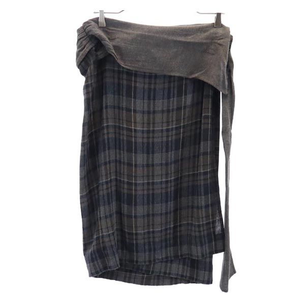 MAX&CO マックスアンドコー ミディ丈 ラップスカート 茶系 レディース