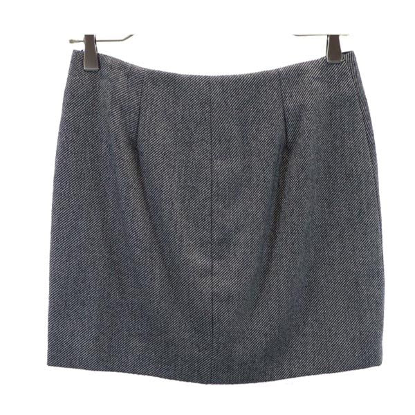 Stella McCartney ステラマッカートニー イタリア製 総柄 ミニスカート 38 黒系 レディース