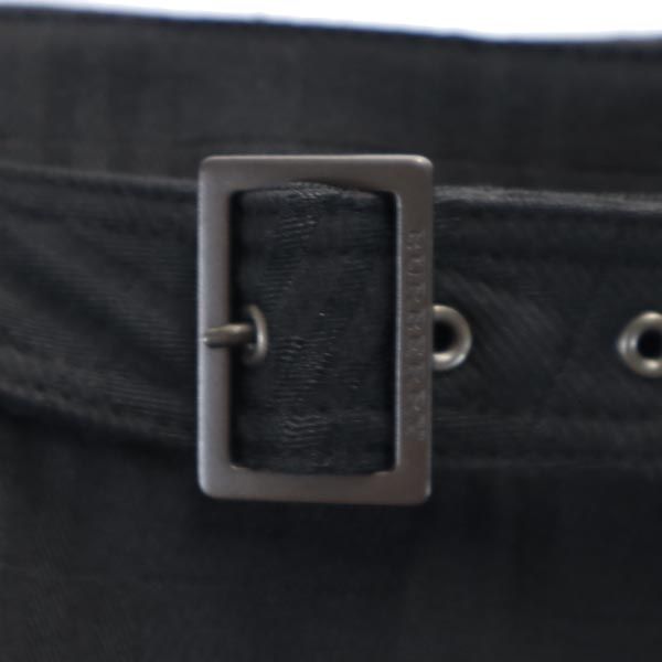 BURBERRY バーバリー 三陽商会 チェック柄 ミニ丈 スカート 38 黒 レディース