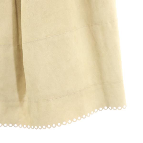 DAISY LIN PARIS デイジーリンパリス ミニ丈 スウェード調 スカート 38 ベージュ FOXEY レディース