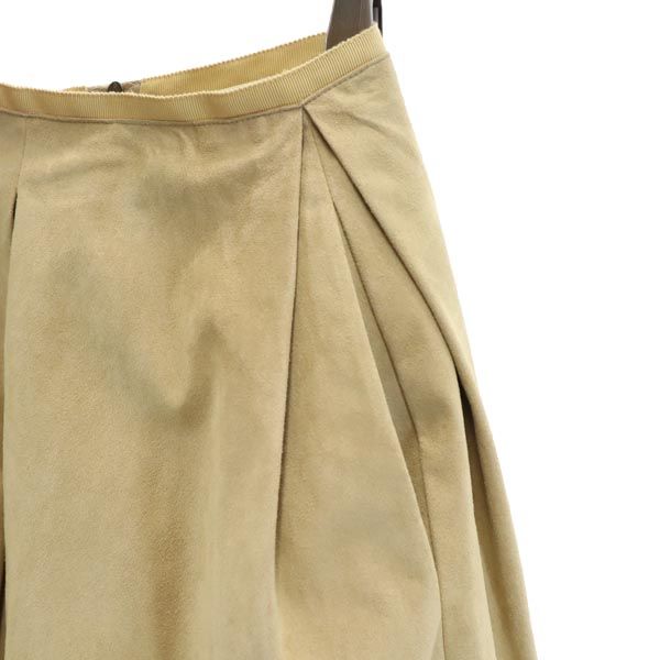 DAISY LIN PARIS デイジーリンパリス ミニ丈 スウェード調 スカート 38 ベージュ FOXEY レディース