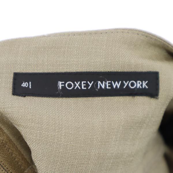 FOXEY フォクシー 日本製 ミニ丈 スカート 40 カーキ系 レディース