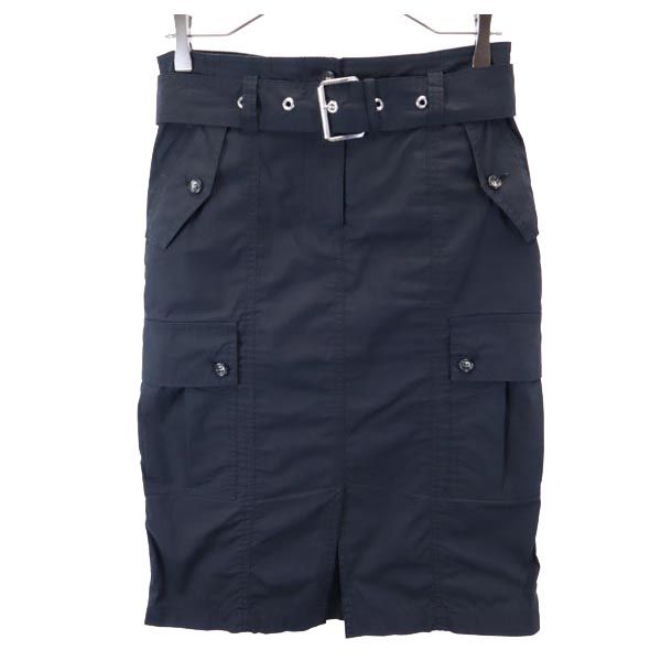 Michael Kors マイケルコース ミディ丈 カーゴ スカート 4 黒 レディース