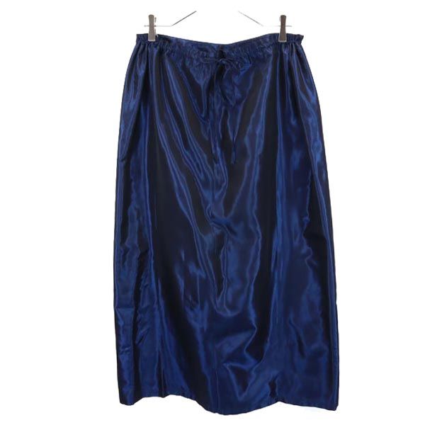 エンポリオアルマーニ イタリア製 ロング丈 スカート 42 青系 Emporio Armani レディース