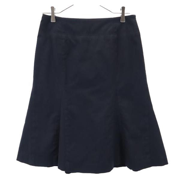 BURBERRY バーバリー 三陽商会 ミディ丈 フレアスカート 38 黒 レディース