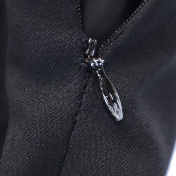 Aquascutum アクアスキュータム 日本製 ミニ丈 スカート 黒 レディース