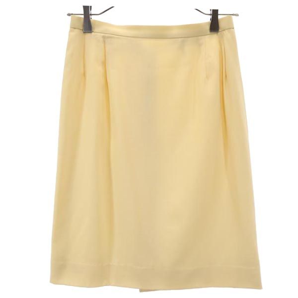 Burberrys バーバリーズ 80s 90s ヴィンテージ ウール ミニ丈 台形 スカート 9 イエロー系 レディース