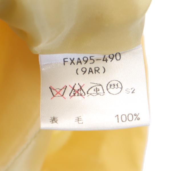 Burberrys バーバリーズ 80s 90s ヴィンテージ ウール ミニ丈 台形 スカート 9 イエロー系 レディース