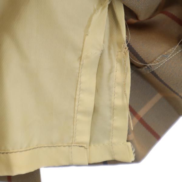 Burberrys バーバリーズ 90s ウール チェック ミニ丈 プリーツスカート ブラウン系 サイドジップ レディース