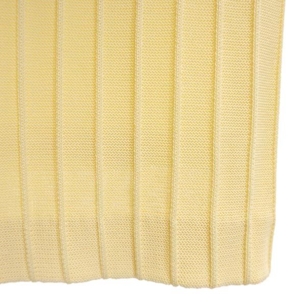 YVES SAINT LAURENT イヴサンローラン レーヨン ミニ丈 ニット スカート 11 イエロー系 レディース