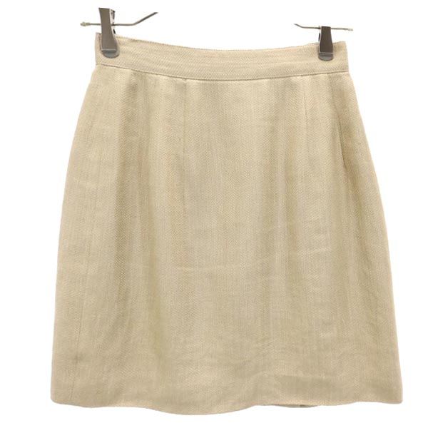 Emporio Armani エンポリオアルマーニ 日本製 ミニ丈 ラップスカート 40 ベージュ系 レディース