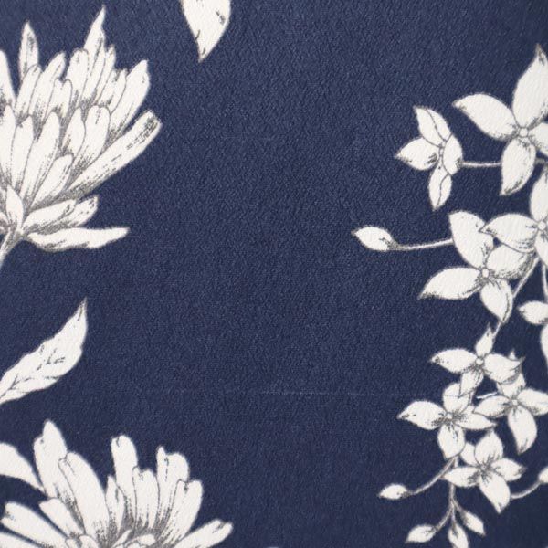 Mackintosh マッキントッシュ 三陽商会 花柄 ミディ丈 フレアスカート 38 ネイビー系 レディース