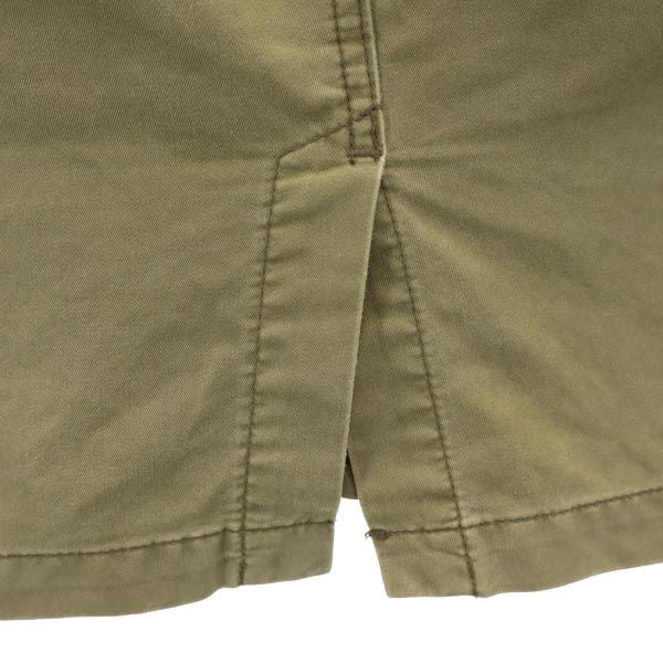 HYSTERIC ヒステリック 日本製 ミニ丈 タイトスカート FREE カーキグリーン ロゴ刺繍 レディース