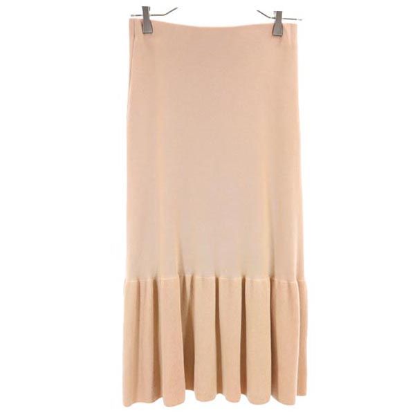 Mila Owen ミラオーウェン ニット ロングスカート 0 ピンク レディース