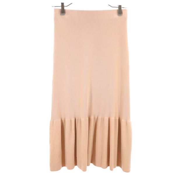 Mila Owen ミラオーウェン ニット ロングスカート 0 ピンク レディース