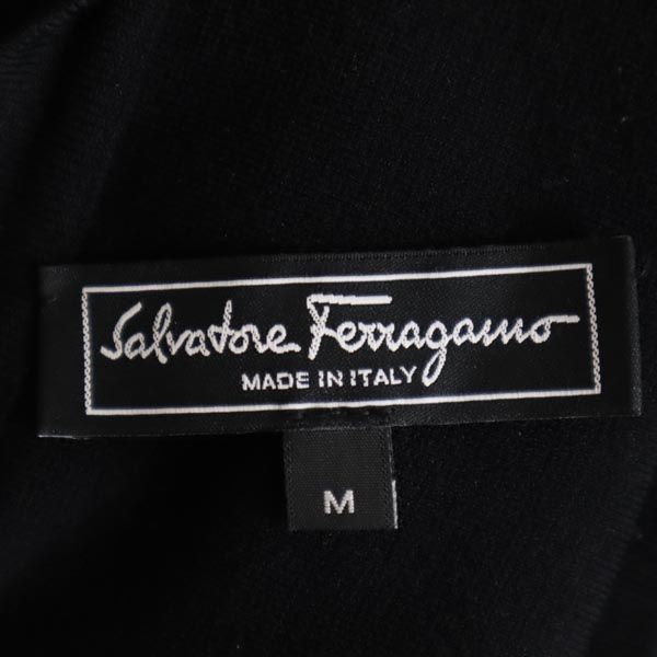 Salvatore Ferragamo サルヴァトーレフェラガモ イタリア製 ミディ丈 スカート M 黒系 レディース