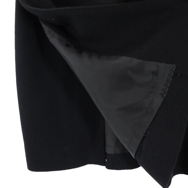 Emporio Armani エンポリオアルマーニ 日本製 ウールブレンド ミニスカート 38 黒 レディース