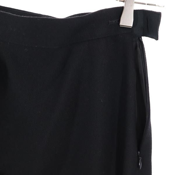Emporio Armani エンポリオアルマーニ 日本製 ウールブレンド ミニスカート 38 黒 レディース