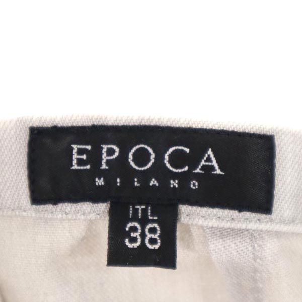 EPOCA エポカ ミディ丈 レースアップ デニムスカート 38 グレー レディース