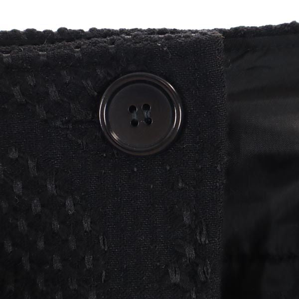 MAX&CO マックスアンドコー ウールブレンド ミニ丈 ラップスカート 42 黒 レディース