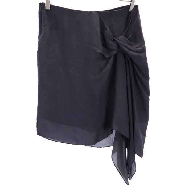 シーバイクロエ ミニ丈 シフォン スカート 2 黒 SEE BY CHLOE レディース