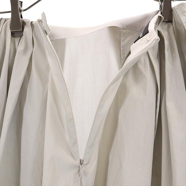 エンポリオアルマーニ ミニ丈 プリーツスカート 38 グレー系 Emporio Armani バックジップ レディース