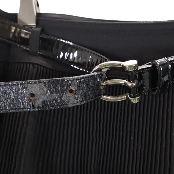 BURBERRY バーバリー 日本製 三陽商会 ミニ丈 ギャザースカート 40 ブラック系 レディース