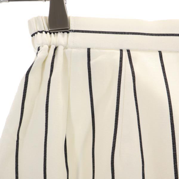 MAX MARA マックスマーラ ストライプ柄 ミニ丈 タイトスカート 9AR 白×黒 レディース