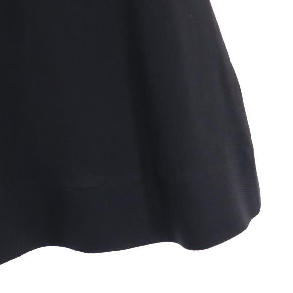 Emporio Armani エンポリオアルマーニ イタリア製 ミニ丈 フレアスカート 40 黒 レディース