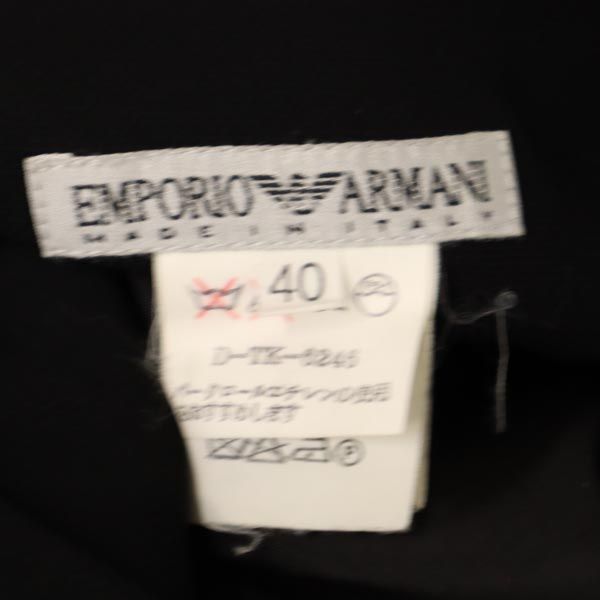 Emporio Armani エンポリオアルマーニ イタリア製 ミニ丈 フレアスカート 40 黒 レディース
