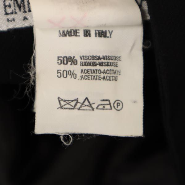 Emporio Armani エンポリオアルマーニ イタリア製 ミニ丈 フレアスカート 40 黒 レディース