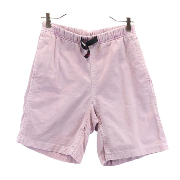 Gramicci グラミチ アウトドアショートパンツ S パープル系 クライミング ロゴ刺繍 メンズ