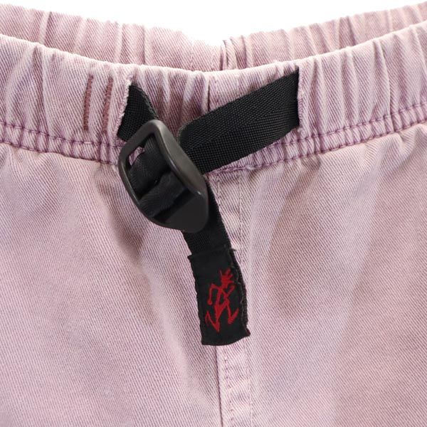 Gramicci グラミチ アウトドアショートパンツ S パープル系 クライミング ロゴ刺繍 メンズ