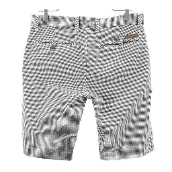 BURBERRY BLACK LABEL バーバリーブラックレーベル 三陽商会 チェック柄 ショートパンツ 79 黒×白 メンズ