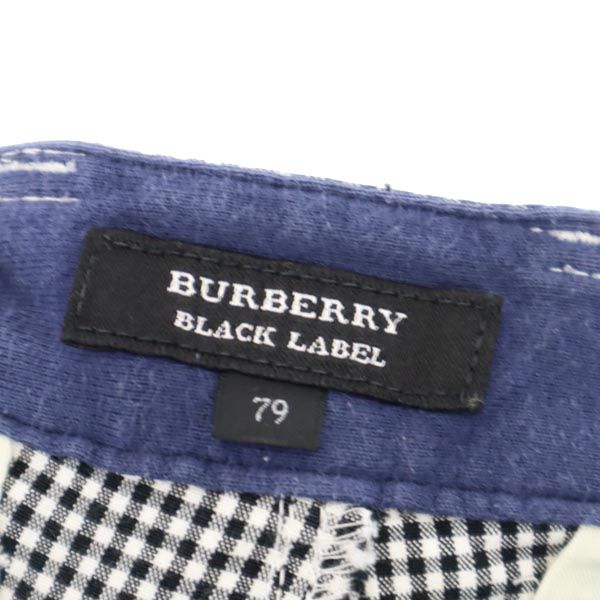 BURBERRY BLACK LABEL バーバリーブラックレーベル 三陽商会 チェック柄 ショートパンツ 79 黒×白 メンズ