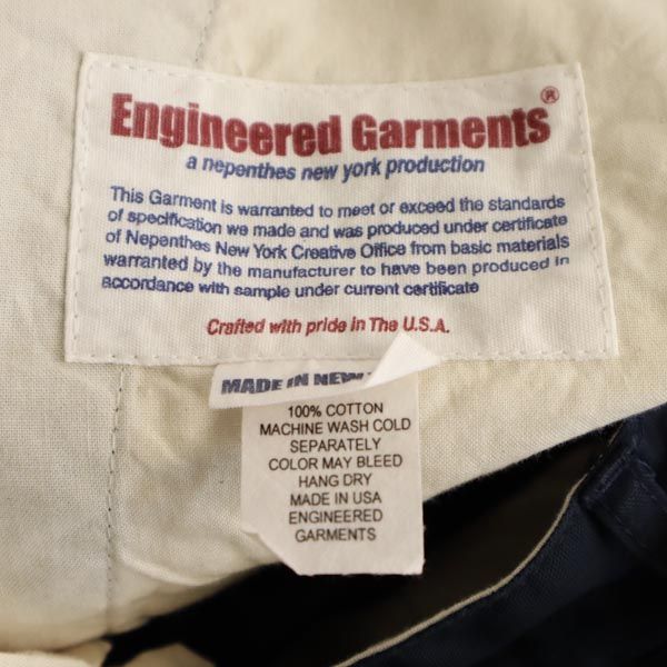Engineered Garments エンジニアードガーメンツ USA製 コットン ショートパンツ w28 紺 NEW YORK メンズ