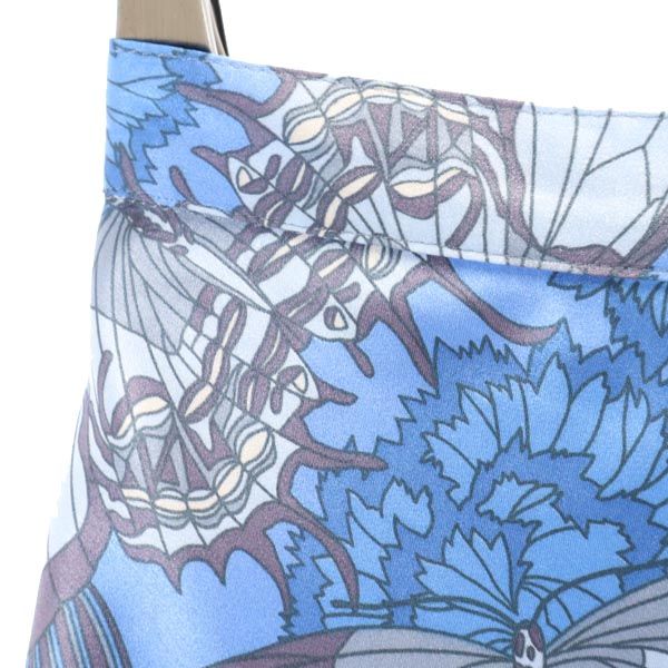 HYSTERIC GLAMOUR ヒステリックグラマー 総柄 ミニ丈 フレアスカート S ブルー レディース