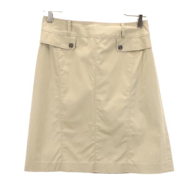 BURBERRY BLUE LABEL バーバリーブルーレーベル 日本製 三陽商会 ミニ丈 台形 スカート 38 ベージュ系 レディース