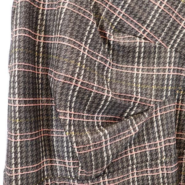 MARNI マルニ チェック ミニ丈 デザイン スカート 42 ブラウン系 サイドジップ レディース