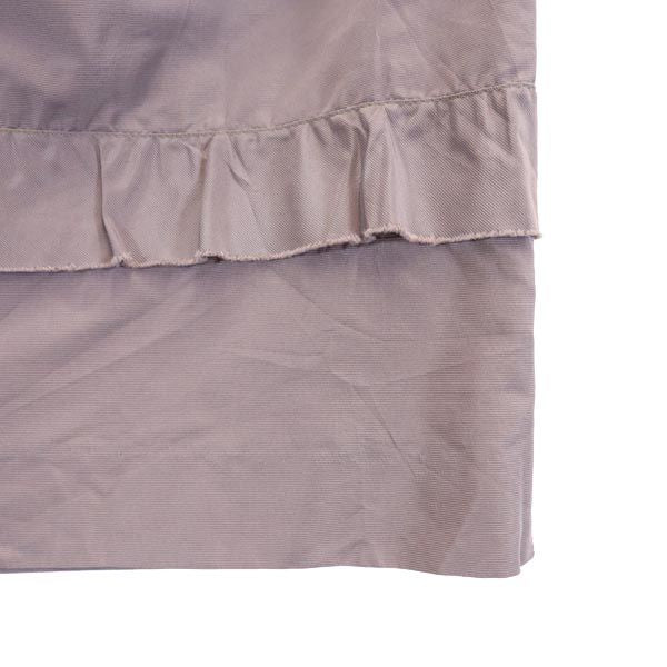 MIUMIU ミュウミュウ イタリア製 ミニ丈 段々 フリルスカート 38 パープル系 バックジップ レディース