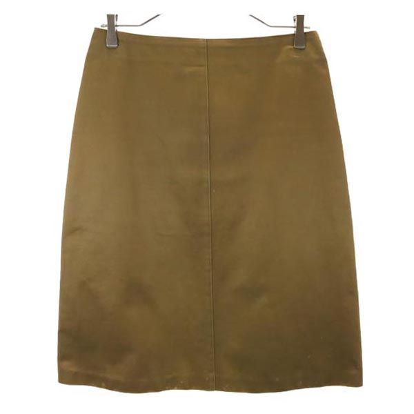 A.P.C. アーペーセー ミディ丈 スカート M ブラウン系 サイドジップ レディース