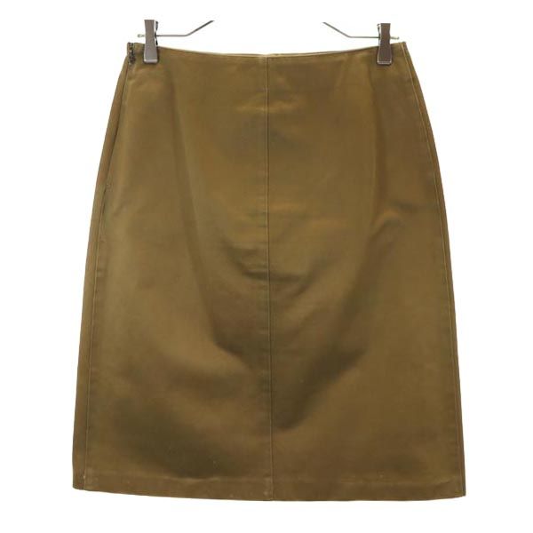 A.P.C. アーペーセー ミディ丈 スカート M ブラウン系 サイドジップ レディース