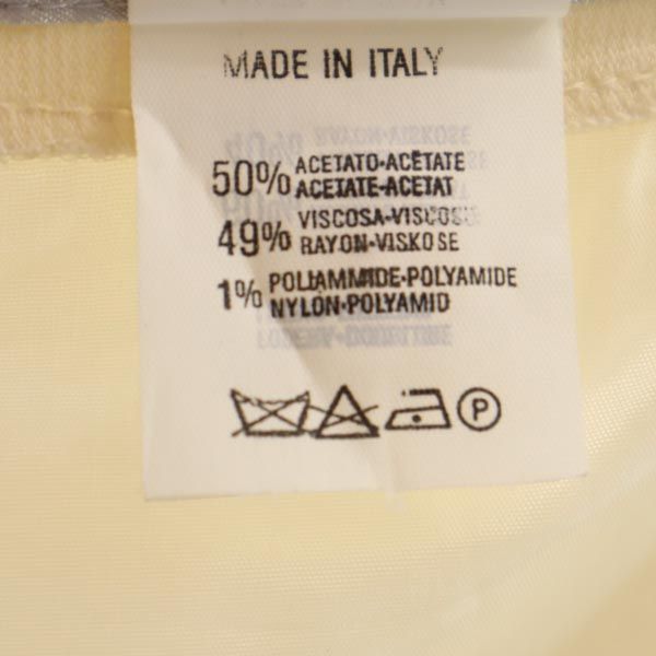 Emporio Armani エンポリオアルマーニ イタリア製 ミディ丈 センタースリット タイトスカート 40 ベージュ レディース