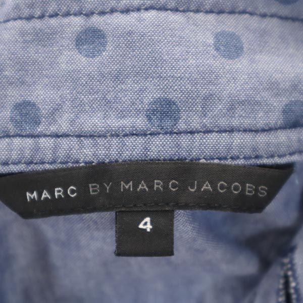 MARC BY MARC JACOBS マークバイマークジェイコブス ドット柄 ミニ丈 フレアスカート 4 ブルー レディース